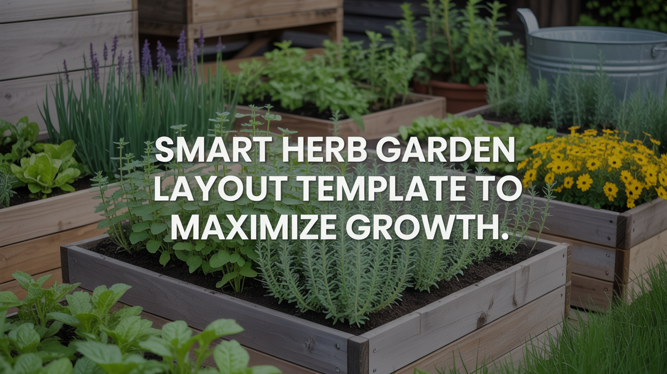 Smart Herb Garden Layout Template to Maximize Growth