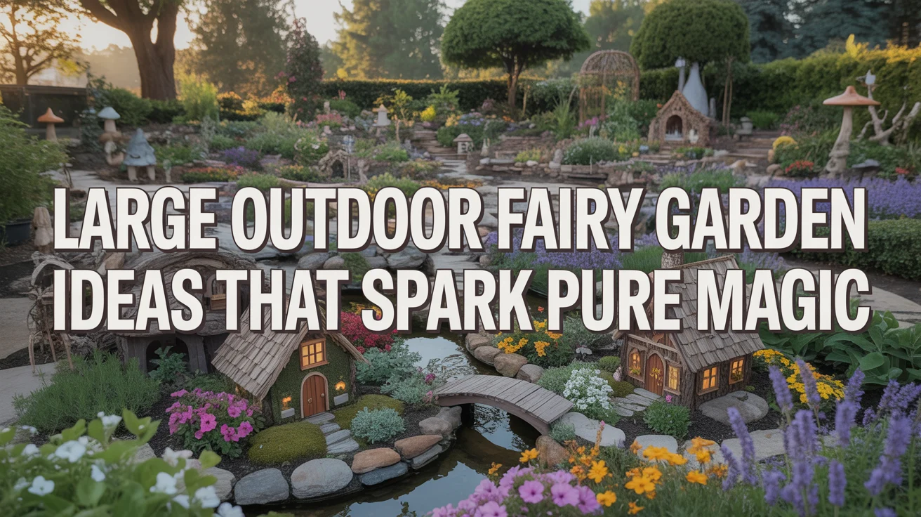 Large Outdoor Fairy Garden Ideas That Spark Pure Magic