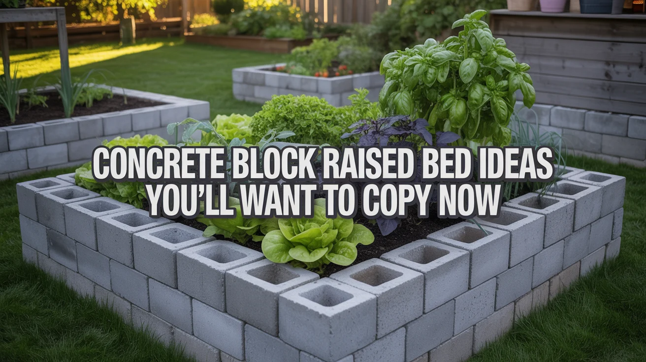 How to Build a Concrete Block Raised Bed?