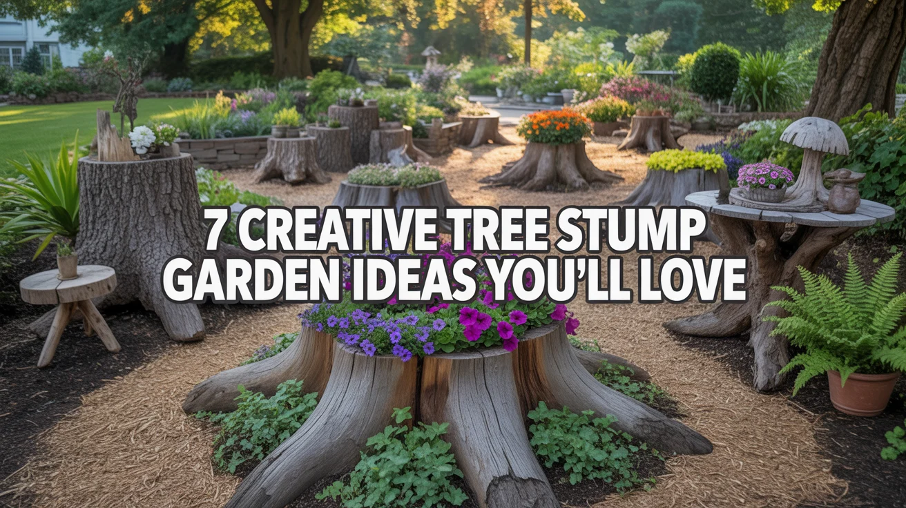 Creative Tree Stump Garden Ideas You’ll Love