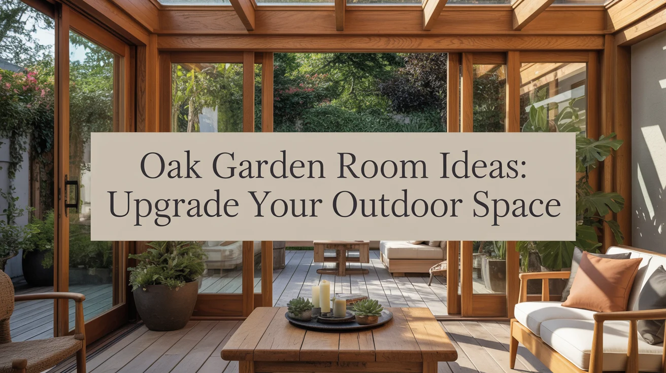 Oak Garden Room Ideas: Upgrade Your Outdoor Space
